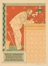 Les Maitres de l'Affiche, Pl. 91: Paul Hankar, Architecte rue defacqz 63, c. 1894. Adolphe Crespin