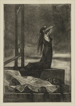 Capital Punishment: The Pain of Death (Todesstrafe: La peine de mort), c. 1880. Félicien Rops