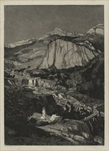 Intermezzo: Moonlit Night (Opus IV, 5), 1881. Max Klinger (German, 1857-1920). Etching and aquatint