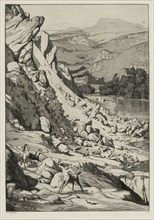 Landslide (Opus IV, 6), 1881. Max Klinger (German, 1857-1920). Etching, aquatint and roulette;