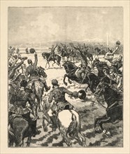 Napoleanic Battle Scene. Daniel Urrabieta Vierge (Spanish, 1851-1904). Lithograph; sheet: 39.2 x 32
