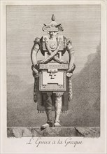 Mascarade à la Grecque: L'Epoux à la Grecque (Plate 7), 1771. Benigno Bossi (Italian, 1727-1792).