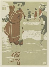Bathers, c. 1900. Hans von Newmann (German, 1873-1957). Color woodcut; sheet: 27 x 19.8 cm (10 5/8