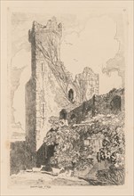 Liber Studiorum: Plate 32, Caernarvon Castle, N. Wales, 1838. John Sell Cotman (British, 1782-1842)