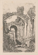 Liber Studiorum: Plate 33, Conway Castle, N. Wales, 1838. John Sell Cotman (British, 1782-1842).