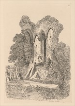 Liber Studiorum: Plate 23, Ruins at Beeston, Norfolk: No. 3, 1838. John Sell Cotman (British,