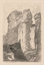 Liber Studiorum: Plate 24, Ragland Castle, Monmouthshire, 1838. John Sell Cotman (British,