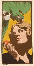 L'Estampe Moderne: La Femme au Perroquet: La Femme au Perroquet, 1898. Angelo Jank (German,