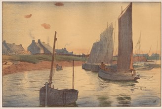 L'Estampe Moderne: Tristesse sur la Mer: Tristesse sur la Mer, 1898. Raoul André Ulmann (French,