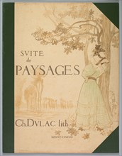 Suite de Paysages: Cover, 1892-1893. Charles Marie Dulac (French, 1865-1898), Eugène Martial Simas