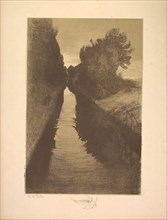 Suite de Paysages: Landscape, Plate 1, Remarque, A Fish, 1892-1893. Charles Marie Dulac (French,