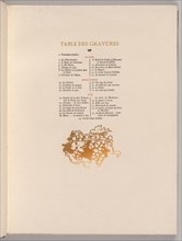 Fontainebleau Forest: Grapes, Cul-de-lampe (Table of Engravings) (La Forêt de Fontainebleau: Tables