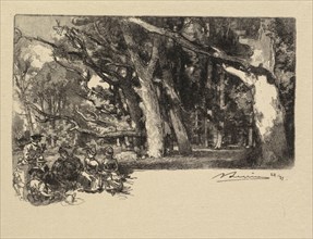 Fontainebleau Forest: Noon under the Trees (La Forêt de Fontainebleau: Midi sous bois), 1890.