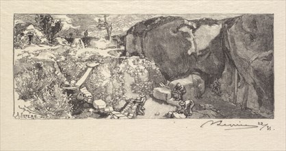 Fontainebleau Forest: Sandstone Quarry (La Forêt de Fontainebleau: La Carrièrre de Grès), 1890.