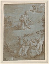 The Agony in the Garden , c. 1591. Santi di Tito (Italian, 1536-1602). Pen and brown ink, brown