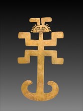 Figural Pendant, 1-800. Isthmian Region (Colombia), Tolima, 1st-8th century. Gold, cast and
