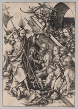 The Passion: Christ in Limbo, c. 1480. Martin Schongauer (German, c.1450-1491). Engraving; sheet: