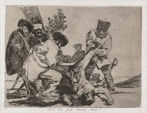 Disasters of War: Pl. 33, What more can one do?  , 1810-1813 . Francisco de Goya (Spanish,