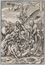 The Passion: The Lamentation, 1509. Lucas Cranach (German, 1472-1553). Woodcut; paper: 25 x 17.1 cm