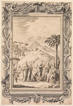 Illustration and Border Design for Kupfer-Bibel (Copper Bible) , c. 1730. Johan Melchior Füssli