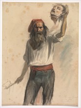 Un Borreau (An Executioner), c. 1848. Auguste Raffet (French, 1804-1860). Watercolor, gouache and