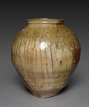 Storage Vessel (Kame), 15th century. Japan, Muromachi period (1392-1573). Stoneware with natural