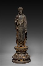 Amida, 13th century. Japan, Kamakura period (1185-1333). Wood with lacquer and gilding; overall: