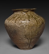 Storage Jar, late 1100s. Japan, Kamakura period (1185-1333). Stoneware with natural ash glaze