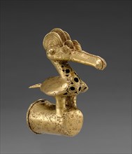 Finial with Long-Beaked Bird, 400-1000. Isthmian Region (Colombia), Sinú (Zenú), 5th century-11th