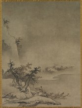 Chinese Servant Walking in the Rain, 1500s. Attributed to Gakuo Zokyu (Japanese, active about