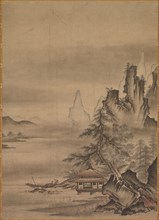 Returning Home, mid-1500s. Japan, Muromachi period (1392-1573). Hanging scroll, ink and color on