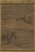 Landscape with Fishermen, 1600s. Attributed to Yi Bul-hae (Korean, active 1500s). Hanging scroll,