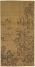 Dwelling by a Mountain Stream, 1500s. Korea, Joseon dynasty (1392-1910). Hanging scroll, ink on