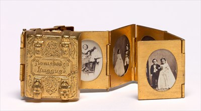 Somebody's Luggage (Miniature Wedding Album of Tom Thumb and Lavinia Warren), c. 1863. Mathew Brady