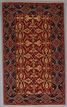 Classical Turkish Carpet with the Lotto Pattern, 1600-1650. Turkey, Ushak, Ottoman period. Wool: