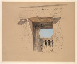 The Temple of Edfu: The Door of the Pylon, 1850. John Frederick Lewis (British, 1805-1876).
