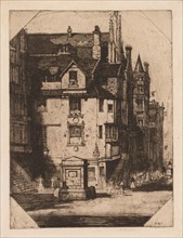 John Knox's House, 1905. David Young Cameron (British, 1865-1945). Etching and drypoint