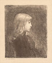 Young Lady (Jeune Fille), 1892. Charles Marie Dulac (French, 1865-1898). Lithograph, printed in