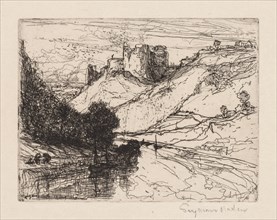 Kilgaren Castle, 1864. Francis Seymour Haden (British, 1818-1910). Etching