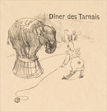 Menu from the Dinner Tarnais (Dîner des Tarnais), 1896. Henri de Toulouse-Lautrec (French,