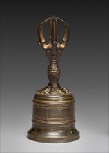 Five-pronged Vajra Bell (Gokorei), c. 1300-1333. Japan, Kamakura period (1185-1333). Gilt bronze;