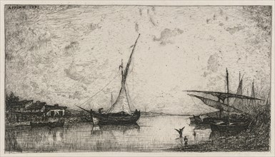 Canal aux Martigues, 1872. Adolphe Appian (French, 1818-1898). Etching; sheet: 25.2 x 32.4 cm (9