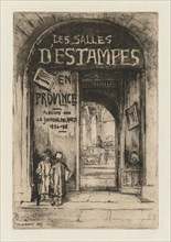 Les Salles d'Estampes en Province, 1877. Félix Hilaire Buhot (French, 1847-1898). Etching on wove