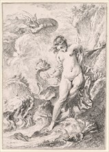 Andromeda (Andromède), 1734. François Boucher (French, 1703-1770). Etching ; sheet: 32.5 x 23.5 cm