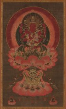 Wisdom King of Passion Aizen Myoo, 1300s. Japan, Kamakura period (1185-1333) to Nanbokucho period