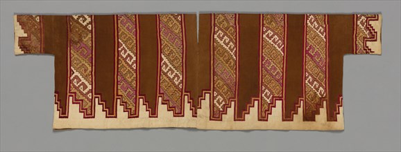 Sleeved Tunic, 1460s-1532. Central Andes, central coast, Chancay people. Cotton, camelid fiber;