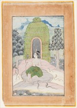 Ascetic Princess with Snakes in a Wilderness: Asavari Ragini, from a Ragamala, c. 1650.