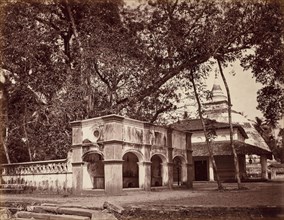 Buddhist Temple, Kalani, c. 1880. Scowen & Co. (British, active Ceylon, 1876-1895). Albumen print
