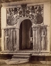 Entrance to the Nata Dewale Grounds, Kandy, c. 1880. Scowen & Co. (British, active Ceylon,