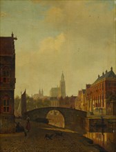 Imaginary View of Arnhem, late 1830s. George Andries Roth (Dutch, 1809-1887). Oil on wood panel;